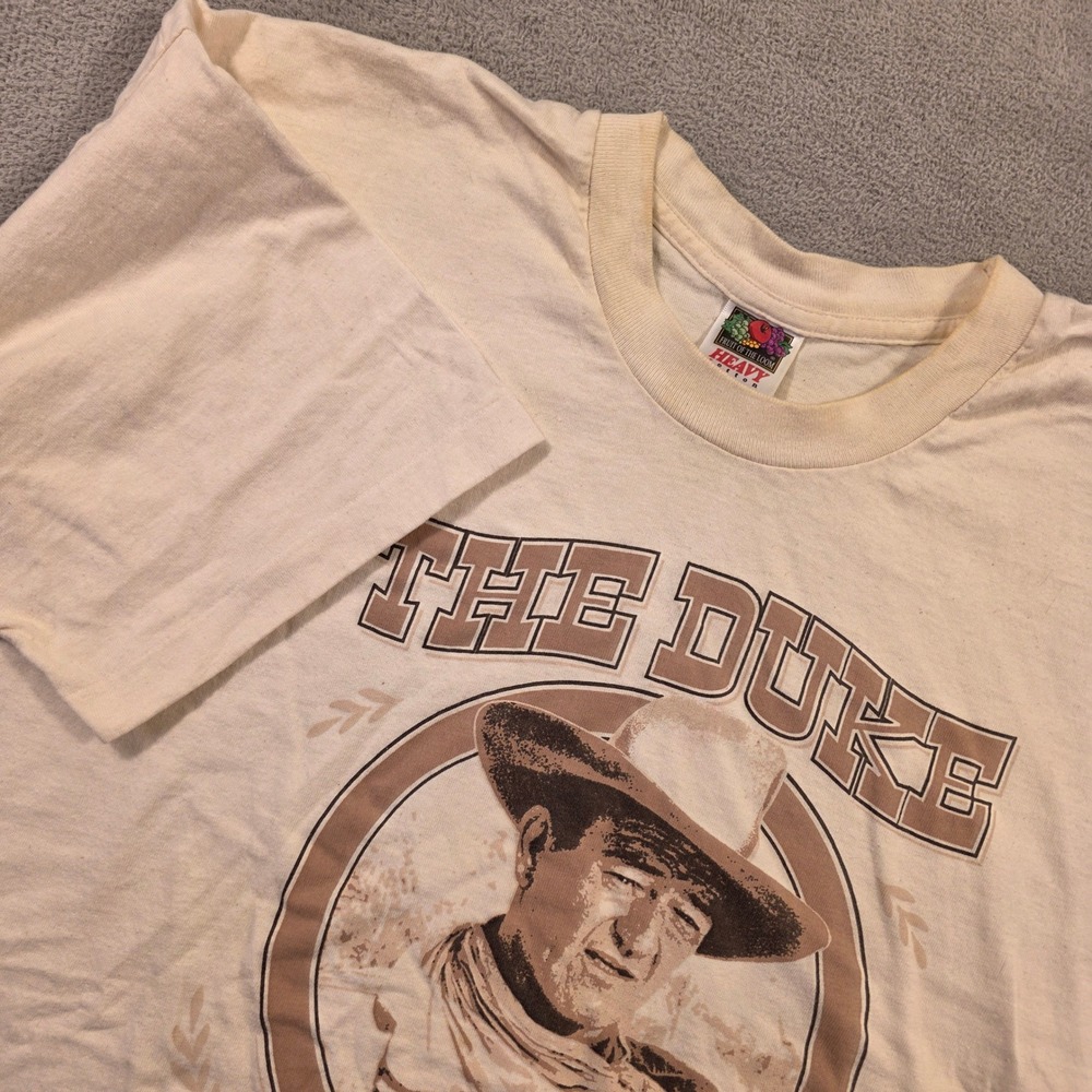 John Wayne Single Stitch Vintage   Fruit of the Loom T-Shirt Western The Duke